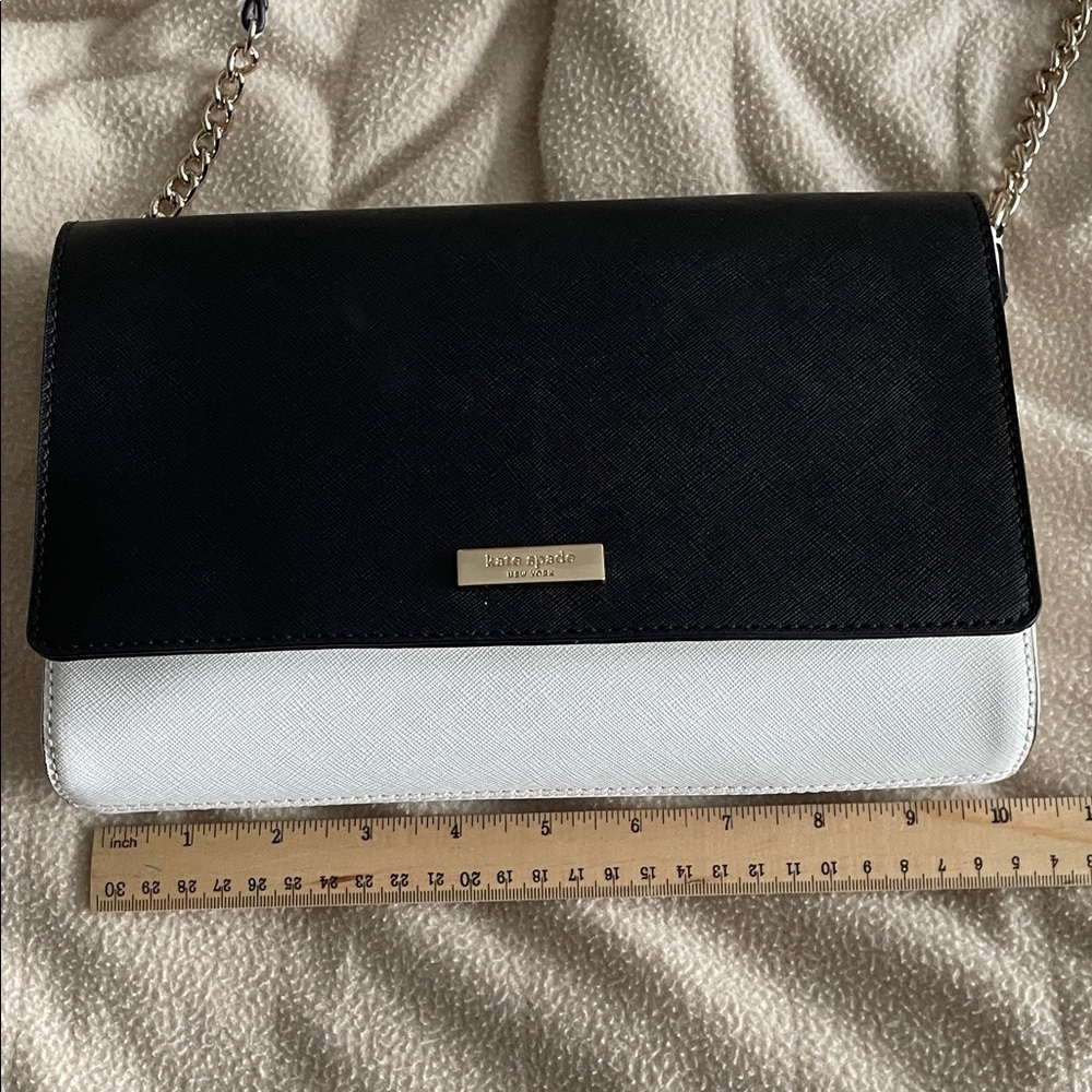 Kate Spade NWOT Elegant Black and White Crossbody Bag - Picture 13 of 15
